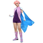 Coskidz Women's Princess Glimmer Cosplay Costume Bodysuit with Cape, Multicolored, X-Large