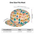 thumbnail image 4 of Hirioo Small Animals with Knit Hat Pattern for Baseball Cap Men Cap Flat Brim for Men Women Teens Adjustable Baseball Cap, 4 of 7