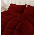 thumbnail image 3 of 3 Piece New Fluffy Pattern Comforter Set, 800 TC, 100% Egyptian Cotton, Super King Size Burgundy Solid, 3 of 6
