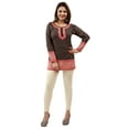 thumbnail image 2 of Maple Clothing India Tunic Top Kurti Womens Printed Blouse Indian Apparel (Black, XS), 2 of 6