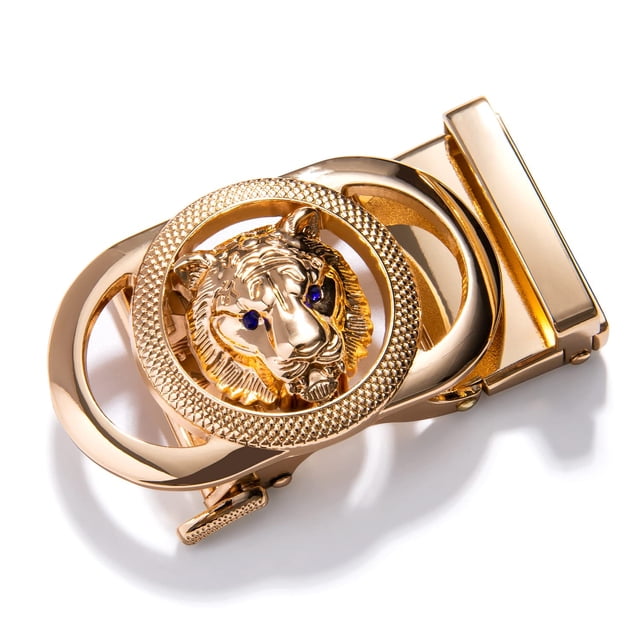 Hebilla de Cinturón Barry.Wang Modelo 40mm Cabeza de Tigre Dorada
