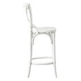 thumbnail image 5 of Counter Stool Chair, White, Wood, Bar Pub Cafe Bistro Dining Kitchen Hospitality Restaurant, Modern Contemporary HB33827, 5 of 11