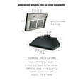 thumbnail image 2 of Kobe Range Hoods 35'' 1100 CFM Ducted Insert Range Hood, 2 of 5