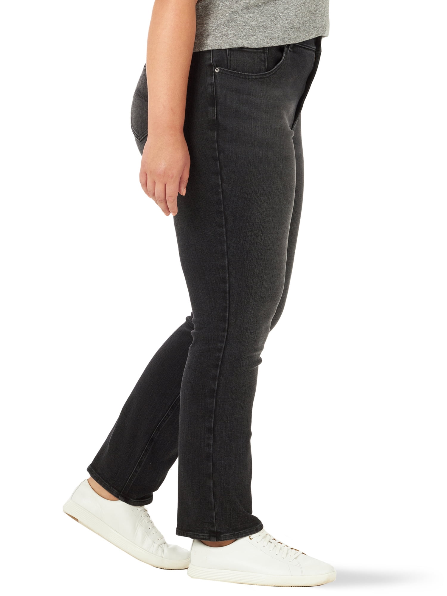 Lee Women's Plus Size Ultra Lux Long Straight Jean