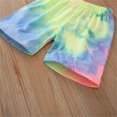 thumbnail image 5 of Odeerbi Toddler Two-piece Set Baby Girls Cute Summer Tie-Dyed Outfits Baby Clothes Kids Printed Short Sleeve Clothes Set Multicolor, 5 of 9