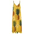 thumbnail image 4 of Lunarable Pineapple Sleeveless Dress Woman Fashion Long Dresses Women's Summer Suit Dress Summer 2025 Women, 4 of 7