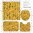 thumbnail image 2 of 4 Pcs Bathroom Sets with Shower Curtain and Rugs, Car Kids Funny Construction, Bathroom Decor Truck Cute Vehicle Tractor Shower Curtain Sets for Bathroom Decor, 2 of 4
