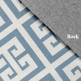 thumbnail image 2 of Simply Daisy 5' Round Greek Key Patterned Chenille Rug, Dusty Smoke, 2 of 4