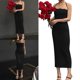 thumbnail image 2 of Fashionable Black Maxi Dress with Halter Neck Made of Milk Silk Showcases Feminine Charm Suitable for Trendy Women Red L, 2 of 4