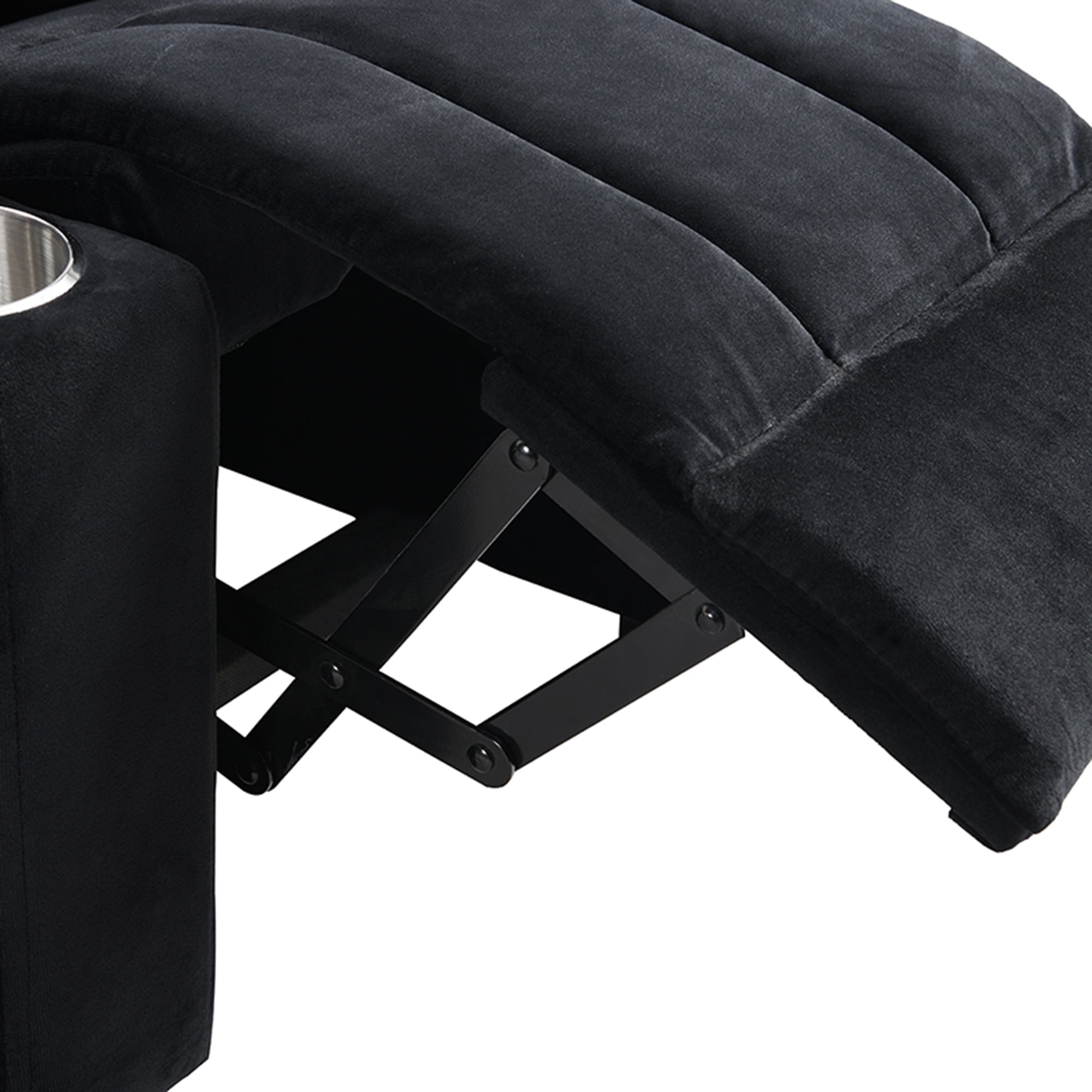 Kadyn Recliner Chair, Kids Recliner Chairs for Toddlers, Kids Single Recliner Sofa with Two Cup Holder, Footrest, Backrest, Single Armchair with Headrest and Footrest, Black Kadyn Recliner Chair, Kids Recliner Chairs for Toddlers, Kids Single Recliner Sofa with Two Cup Holder, Footrest, Backrest, Single Armchair with Headrest and Footrest, Black