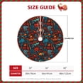 thumbnail image 2 of Sikiie Doodle Barbeque Nativity Christmas Tree Skirt, Jesus Christian Winter Holiday Tree Mat Decoration(30-48IN)30", 2 of 6