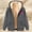 Dark Gray, variant on BLTIBY 2024 Womens Sherpa Jacket Fall Winter Printed Casual Fashion Long Sleeve Drawstring Full Zip Padded Coat Hooded Fuzzy Fleeced Outwears with Pockets Wine XL