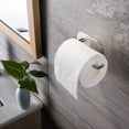 thumbnail image 6 of YIGII Adhesive Toilet Paper Holder - MST001 Self Adhesive Toilet Roll Holder for Bathroom Kitchen Stick on Wall Stainless Steel Brushed, 6 of 6