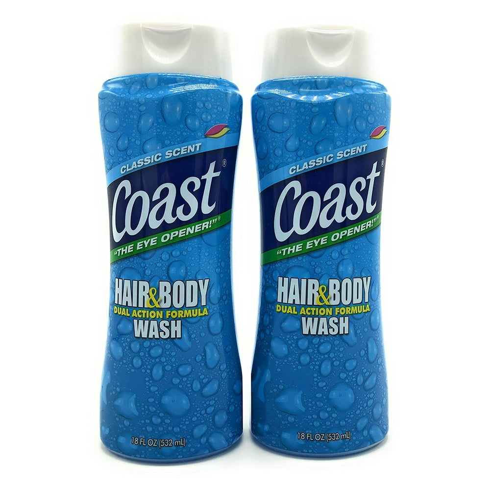 Coast Hair and Body Wash, Classic Scent, 2 18 Fl Oz Bottles Walmart