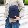thumbnail image 4 of Hfnxid Mens Small Crossbody Bag Casual Messenger Shoulder Sling Bag Oxford Packs for Work Business, 4 of 8
