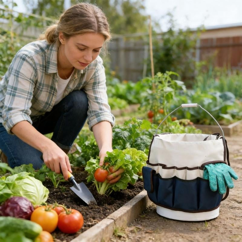 CEORPER Water Resistant Gardening Tool Bag Organizer Case For Gardening Projects