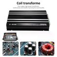 thumbnail image 3 of Power Amplifier High-Power Power Amplifier Car Power Amplifier 12V 4 Channel High Power Aluminum Alloy Car Audio Amplifier Black, 3 of 5