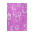 thumbnail image 3 of 54x54 Inch Tablecloth Polyester Square Tablecloth for Home Kitchen Dinner Decor Purple Circles and Swirls, 3 of 9