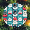 thumbnail image 6 of Christmas Ornament Cat Lover Gifts for Women Two Sides Printed Christmas Ornaments Personalized Cat Christmas Christmas Tree Decoration Indoor Outdoor Yard Holiday Present, 6 of 8