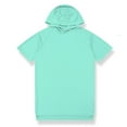 thumbnail image 7 of UVEASISHA Short Sleeve Hoodie for Men Mesh Hooded Tshirt Side Split Hoodies Cooling Summer Workout Athletic Sweatshirts Mint Green XL, 7 of 7