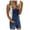 42#Dark blue, variant on Denim Overall Shorts for Women Loose Fit Baggy Adjustable Tie Back Bib Jean Overalls Casual Curve Hem Shortalls