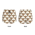 thumbnail image 3 of Balery Retro elephants Pattern Women's Running Shorts with Liner 2 Pockets Elastic Workout Athletic Gym Yoga Shorts-Medium, 3 of 7