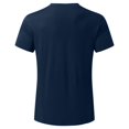 thumbnail image 2 of BOBOGOJP T-Shirts pour Hommes Manches Courtes Col Rond T-Shirts en Coton pour Hommes (Marine,TTG), 2 of 5