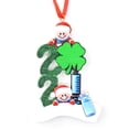 thumbnail image 2 of Decoración De Árbol De Navidad Personalizado Adornos De Navidad De Reunión Familiar Con Patrón De Papá Noel De Trébol De Cuatro Hojas sonducket HA041686-08, 2 of 6