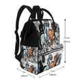 thumbnail image 2 of Balery Four Running Horses Mummy Backpack - Waterproof Twill Canvas, Large Capacity Diaper Bag with Multiple Pockets and Adjustable Straps, 2 of 6