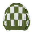 thumbnail image 3 of Greenmood - cárdigan de punto a cuadros estilo coreano JHOPE BEOMGYU BTS TXT/Sweater cárdigan de punto contemporáneo Oversize contemporáneo Material grueso contemporáneo, 3 of 3