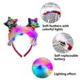 thumbnail image 3 of Diademas navideñas con luces LED que iluminan el árbol de Navidad, alce, sombrero luminoso, diadema, lindo aro para el cabello para festivales, accesorios para el cabello para fiestas navideñas para, 3 of 5