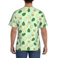 thumbnail image 3 of Vsdgher Avocado Print Men's Dry Fit Mesh Athletic Shirts Moisture Wicking Tennis T-Shirt Tops, 3 of 9