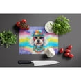 thumbnail image 4 of Bichon Frise Hippie Dawg Glass Cutting Board Large 12 in x 15 in, 4 of 5