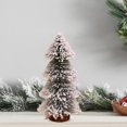 thumbnail image 6 of YOHAVEN Mini Desktop Cedar Needle Christmas Tree with White Flocked Branches Holiday Indoor Tabletop Office Shelf Living Room Xmas Decor, 6 of 6