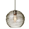 thumbnail image 3 of 1JT-462702-SN-Besa Lighting-Wave 10 - 1 Light Cord Pendant with Flat Canopy In Contemporary Style-9 Inches Tall and 10 Inches Wide-Satin Nickel, 3 of 3