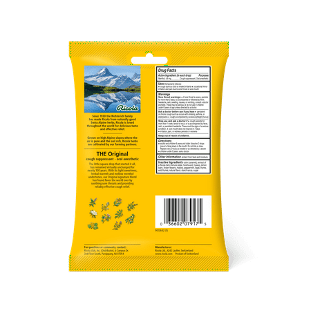 Ricola Original Herb Soothing Cough Drops - Throat Relief & Cough Suppressant, 21 Count
