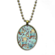 thumbnail image 1 of Blue Flower Owl proteger animal mascota amante Collar Colgante de cadena vintage Colección de joyas colgantes Unbranded M, 1 of 3
