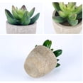 thumbnail image 2 of Planta artificial Planta suculenta artificial 6 piezas con maceta gris, mini plantas verdes falsas de plástico, decoración para sala de estar, balcón, dormitorio, baño, decoración de mesa, 2 of 6
