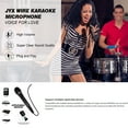 thumbnail image 4 of FanFun Wired Dynamic Microphone, 9.8 ft Cord Handheld Microphone for Singing, Wired Karaoke Mic, 6.35mm Plug, 4 of 9