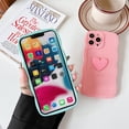 thumbnail image 5 of for iPhone 14 Pro Max Case(6.7" 2022), Cute 3D Colors Love Heart Wavy Frame Full Protection for iPhone 14 Pro Max 6.7" Soft TPU Shockproof Phone Cover for Women Girls,Blue, 5 of 8