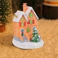 thumbnail image 4 of TIELUTT Décorations de Noël en Résine Cabane Colorée Ornements Lumineux de Table Ornement de Poulet Décorations de Sapins de Noël Ornement de Noël Flocons de Neige Ornement de Noël Daté Petit Ornement de Noël, 4 of 5