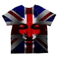 thumbnail image 2 of Guy Fawkes Day Union Jack Distressed British Flag Mask All Over Toddler T Shirt Multi 4T, 2 of 2