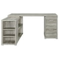 thumbnail image 6 of Yvette 60-inch 3-drawer L-Shape Computer Desk Grey Driftwood, 6 of 13