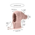thumbnail image 2 of RKSTN Knitted Hat, Bib, One-Piece Pullover, Pink, 2 of 8