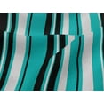 thumbnail image 4 of oneOone Viscose Jersey Turquoise Blue Fabric Stripes Craft Projects Decor Fabric Printed By The Yard 60 Inch Wide-466, 4 of 4