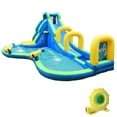 thumbnail image 1 of Gymax Kids Inflatable Water Park Bounce House w/ Slide Climbing Wall Splash Pool, 1 of 10