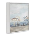 thumbnail image 2 of Stupell Industries Coastal Muted Summer Beach Umbrellas White Framed Giclee Art, 24 x 24, by Liz Jardine, 2 of 7