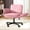 Pink, variant on Criss  Chair with Wheels & Armrests, -Legged Swivel Office Chair, PU Leather  Chair with , Comfortable Chairs for  Office, Bedroom, Beige