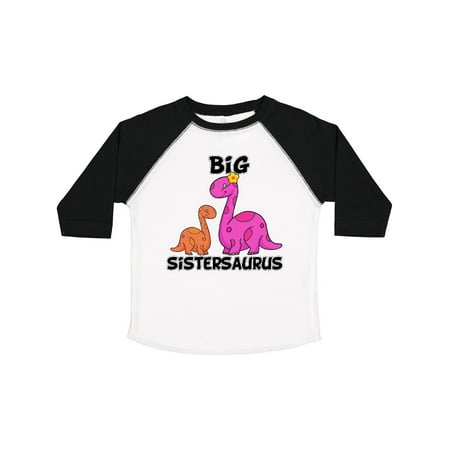 

Inktastic Big Sistersaurus with Cute Sibling Dinosaurs Gift Toddler Toddler Girl T-Shirt