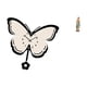 thumbnail image 5 of Reloj de pared con estatua de resina acrílica, diseño único de mariposa, flor y paz, artesanía minimalista moderna, adecuado para sala de estar., 5 of 8